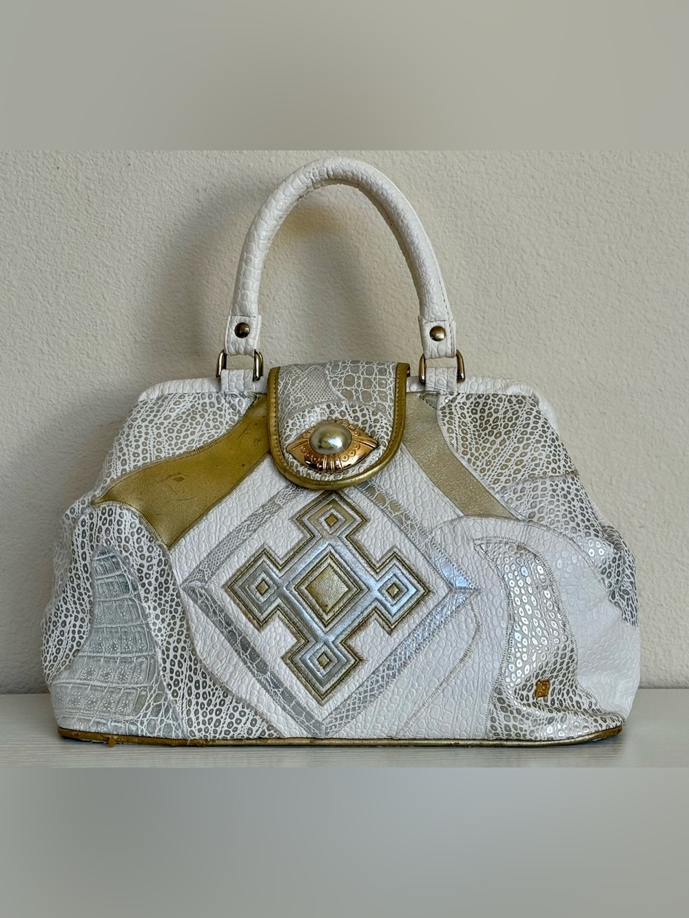 Vintage 80’s 90’s NAS Satchel Handbag Crossbody - Made in Korea